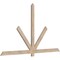 Ekena Millwork Kennewick Smooth Timber Gable Bracket, Douglas Fir, 84"W x 49"H x 1 1/2"D x 3 1/2"F, 14/12 Pitch GBW084X49X0204KEN00SDF - alternate 2